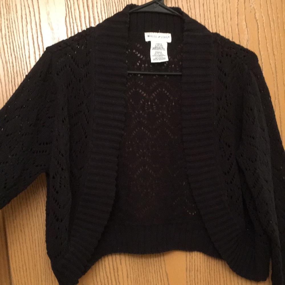 Black cardigan